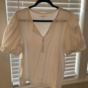 White blouse from Loft
